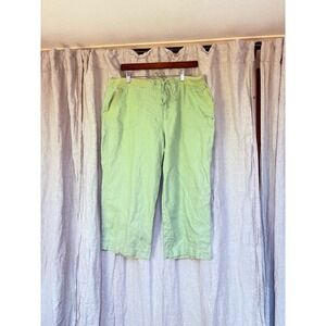 green linen pants everyday wear